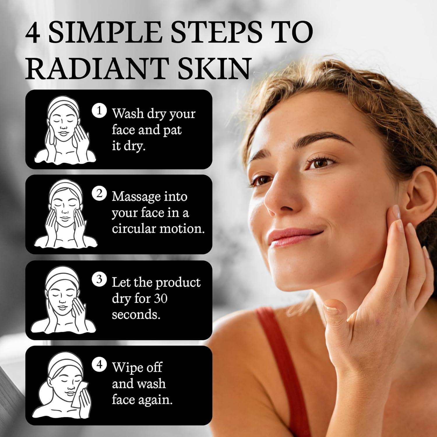 Vivo Per Lei Vivo Per Lei Facial Peeling Gel - Contains Dead Sea Minerals and Nut Shell Powder - Gentle Face Exfoliator Scrub and Blackhead Remover - Pack of 3