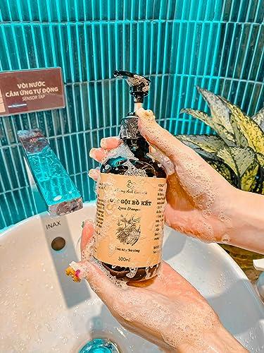 Phuong Anh Cosmetic Phuong Anh Cosmetic - Combo Locust Shampoo and Conditioner (free hair growth serum and eyelash serum) - Combo Ct Gi B Kt X Bi Da (Tng Tinh Du Bi Kch Mc Tc, Serum Dng Mi)