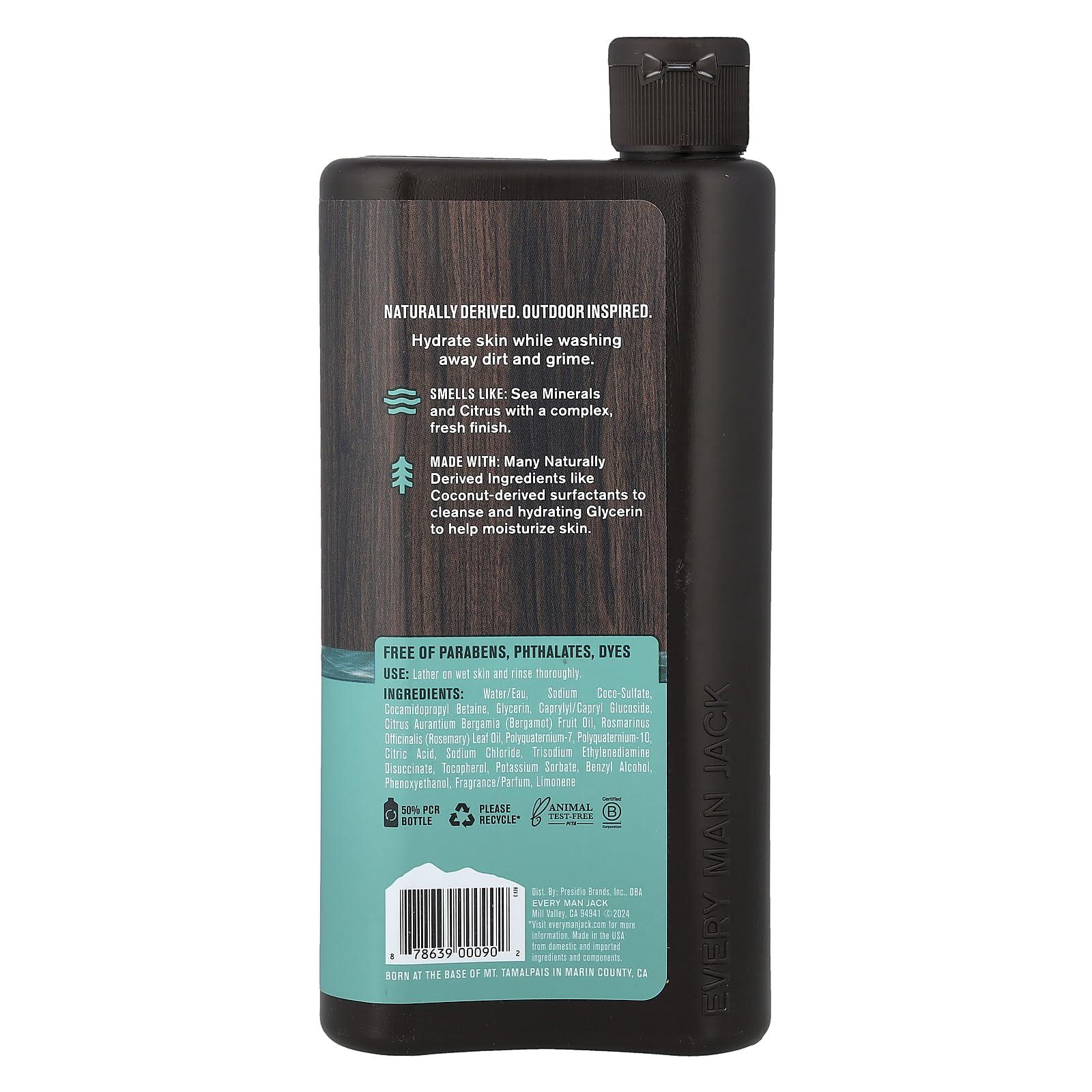 Every Man Jack Every Man Jack Sea Salt Body Wash, 16.9 FZ