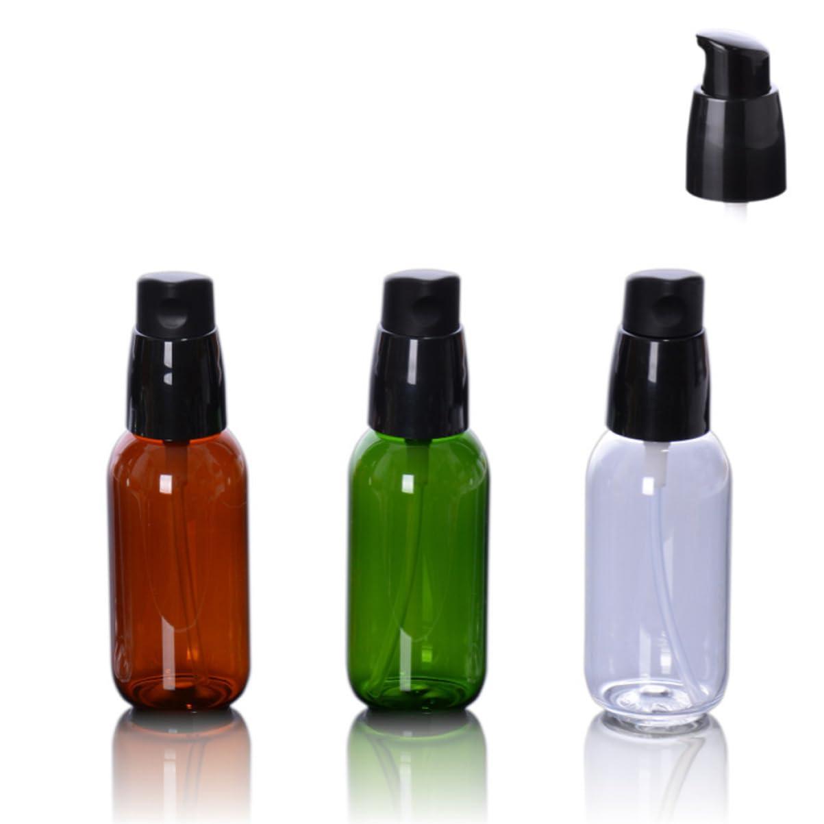 Housoutil Housoutil Packaging Bottles for Travel 3pc 50ml Beauty Cosmetic Bottles Green Tea for Essential Oils Skincare