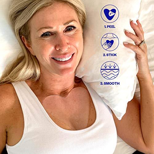 Wrinkles Schminkles Wrinkles Schminkles Chest, Cleavage & Body Stretch Mark Wrinkle Patches | Reusable Hypoallergenic Pregnancy Safe Silicone Smoothing Pads to Prevent and Reduce Wrinkles & Stretch Marks | 2 Pack