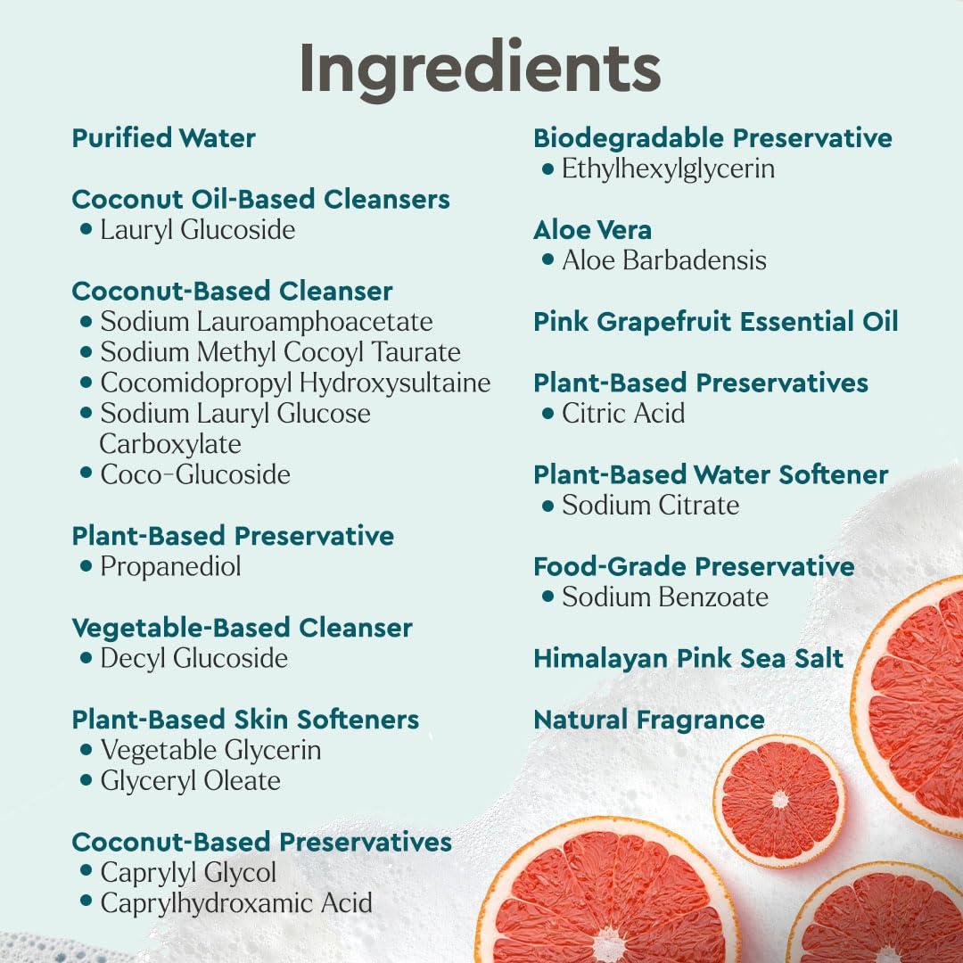 Puracy Puracy Gel Hand Soap Refill - Plant-Powered Natural Hand Soap Refill As Seen on TikTok, Non-Toxic, Sulfate-Free Liquid Soap, Moisturizing Liquid Gel Handwash Refill (Ocean Mist, 48 fl oz)