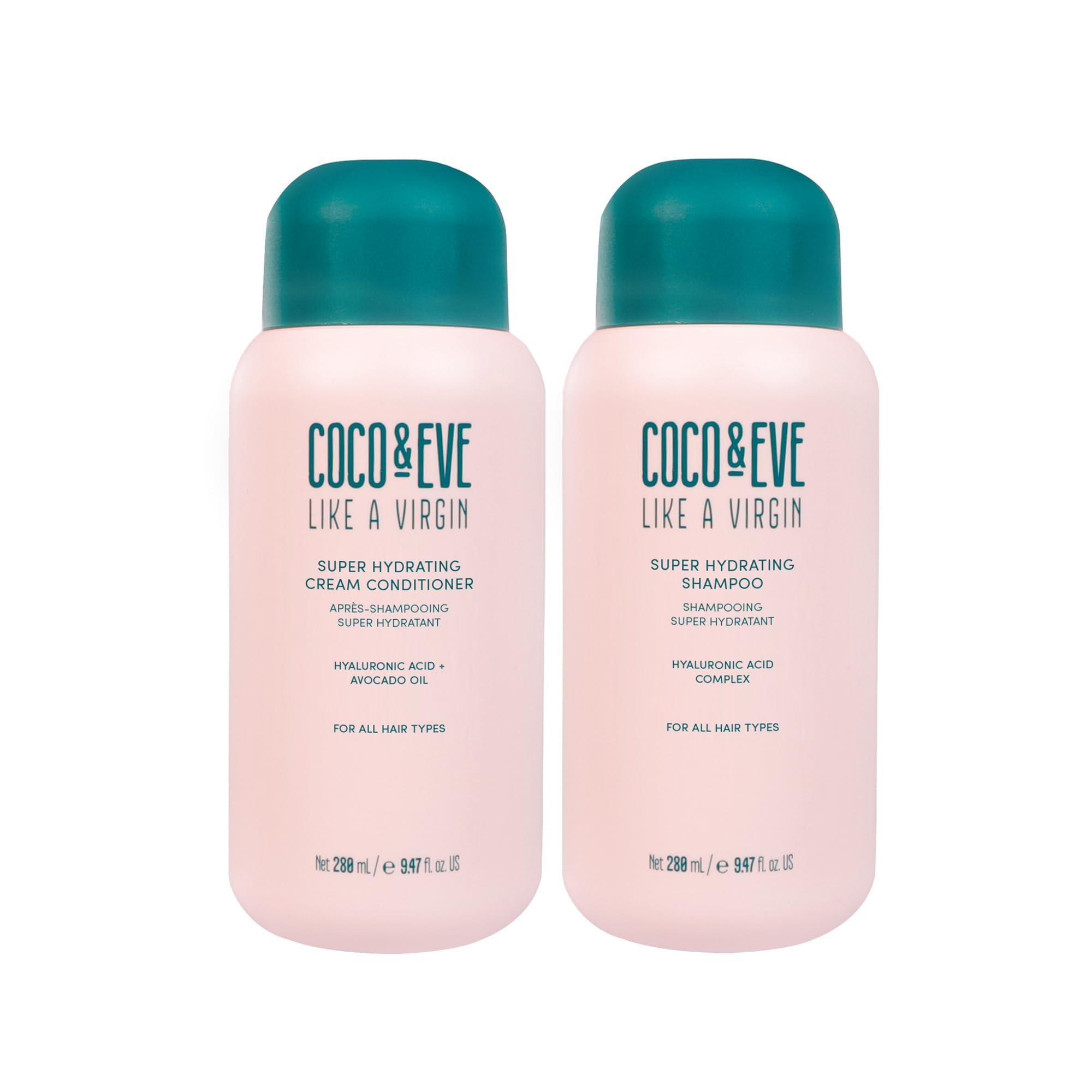 Coco & Eve Coco & Eve Like a Virgin Shampoo & Conditioner Bundle Set - Natural, Sulfate free Hair Care with Argan Oil, Coconut and Avocado Oil | For Dry Damaged, Color Treated Hair | Anti Frizz (8.4 fl oz each)