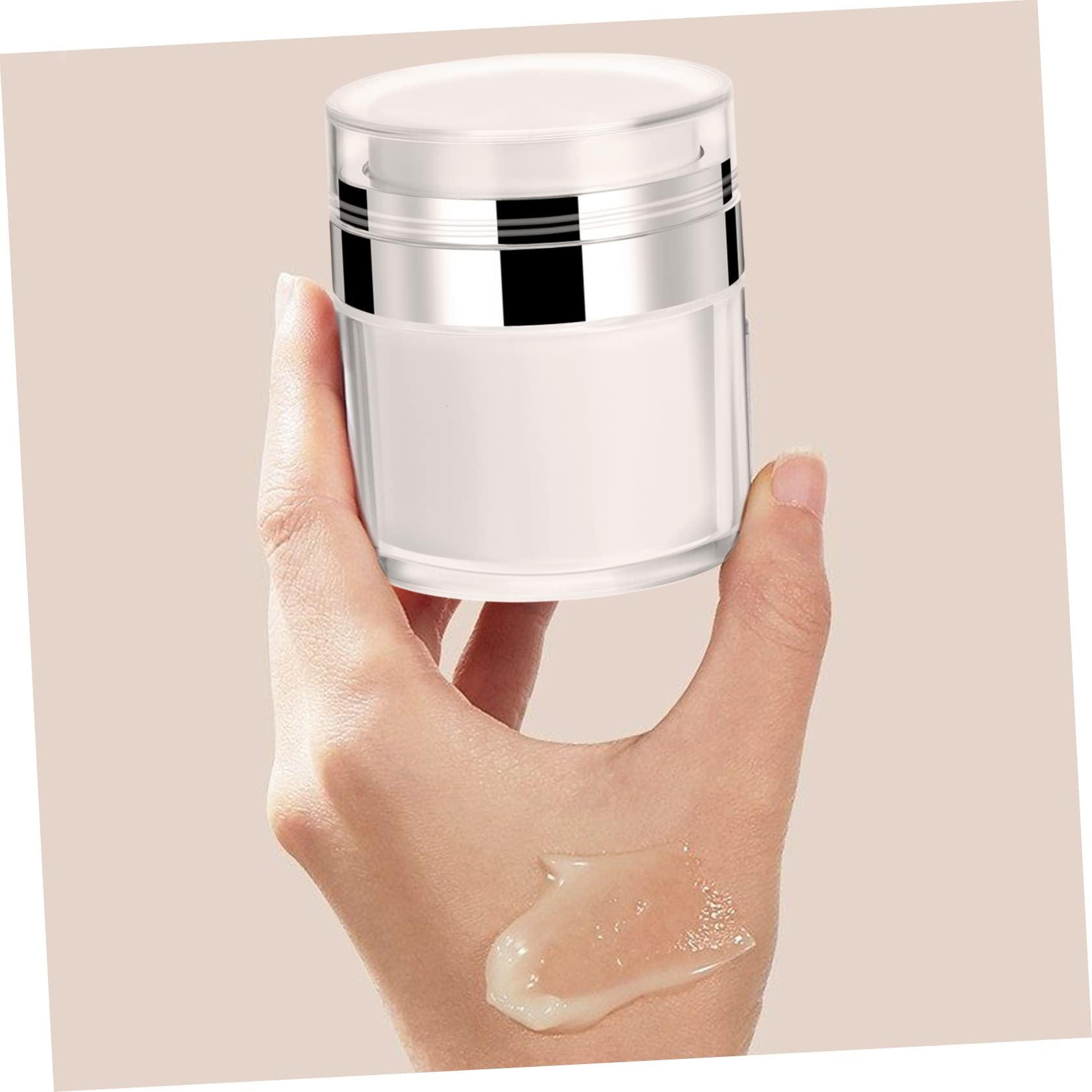 Didiseaon Didiseaon 4 Pcs Airless Pump Cosmetic Containers Set Travel Size Refillable Jars 2 x 50ML & 2 x 30ML for Lotions and Creams Leakproof and Ideal for Travel Toiletries