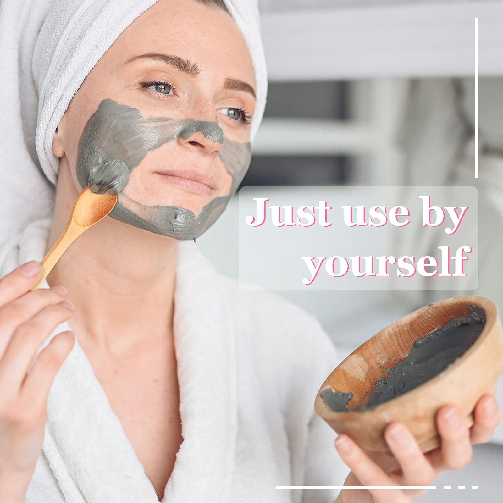 Patelai 36 Pieces Small Wooden Spoons Wooden Makeup Spatulas Cosmetic Spoons Mini Nature Beauty Scoop for Women Girls Mixing Makeup, Facial Cosmetic, Skin Care