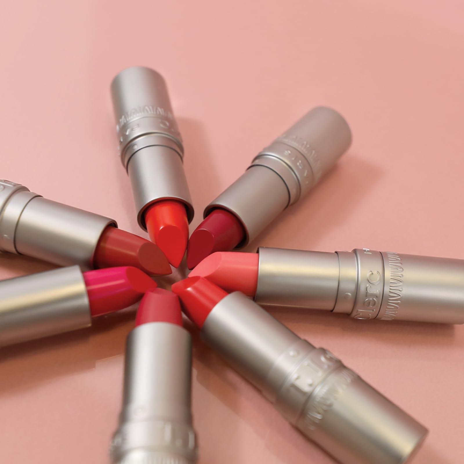 T. LeClerc PARIS 1881 T. Leclerc Satin Lipstick - Intense Lustrous Moisturizing Creamy Formula High Impact Color Pigment Long Lasting Face Makeup Red Lip Cream Hydrating Conditioning Stick Balm Made In France (Royal)