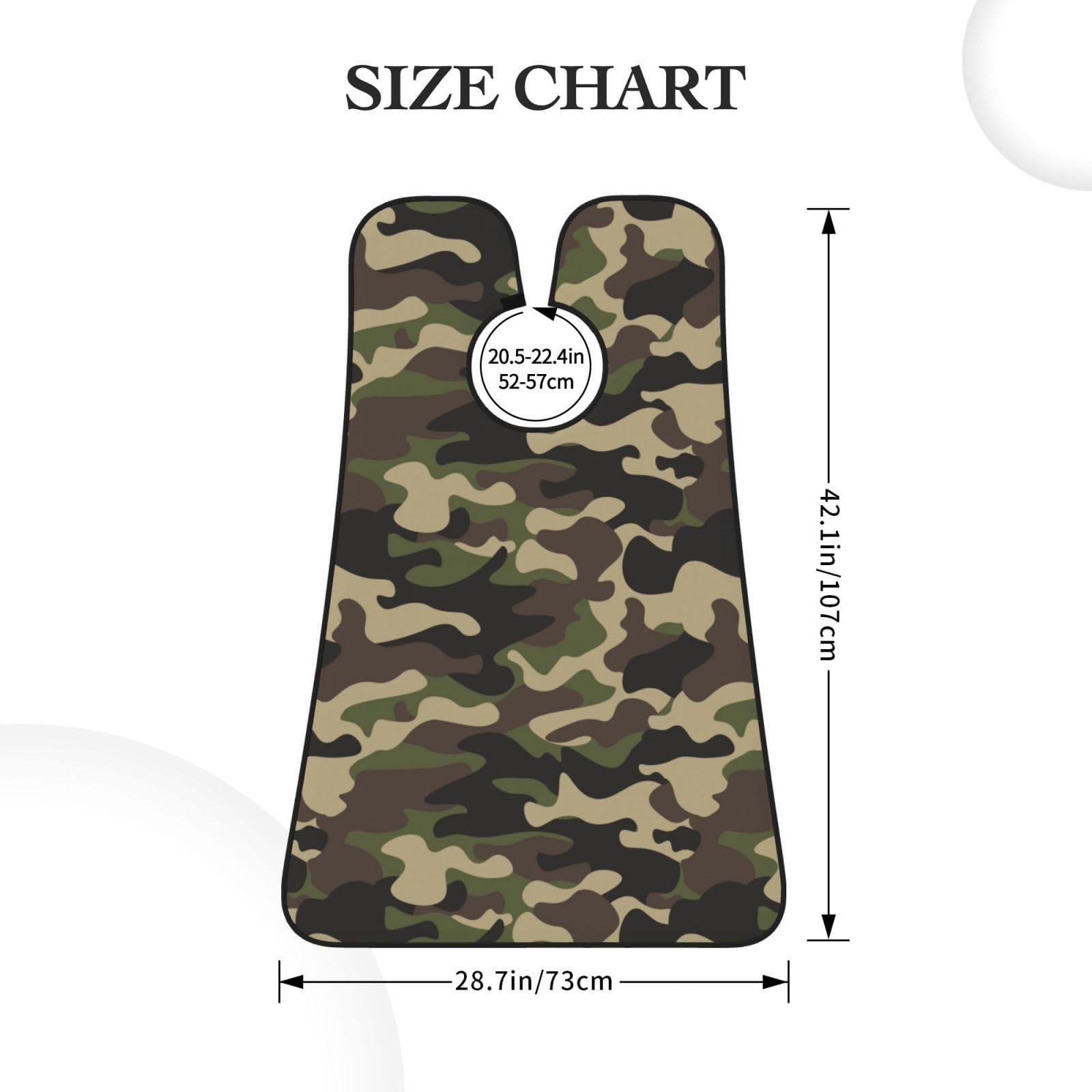 Athjunss Camo Beard Bib Apron, Beard Hair Catcher For Men Shaving, Waterproof With Suction Cups