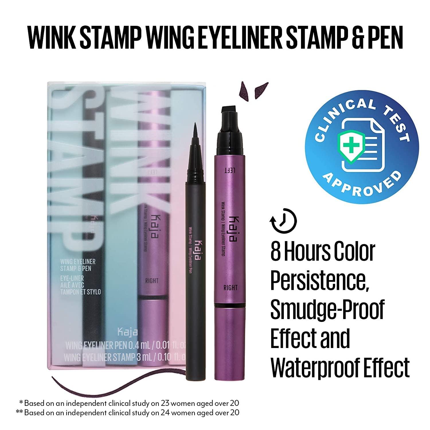Kaja Kaja Winged Eyeliner & Pen - Wink Stamp + Wink Stamp Wing Eyeliner Pen & Stamp Long Bundle