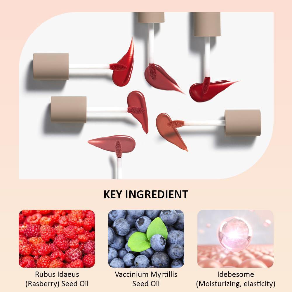 Moonshot Moonshot KOREA Conscious Fit Mellow Lip Stain Longwear, Weightless, Not Animal Tested,Glow-Boosting, Long-Lasting, Comfortable, Non-Sticky,k-beauty, (Supernova Red, 06)