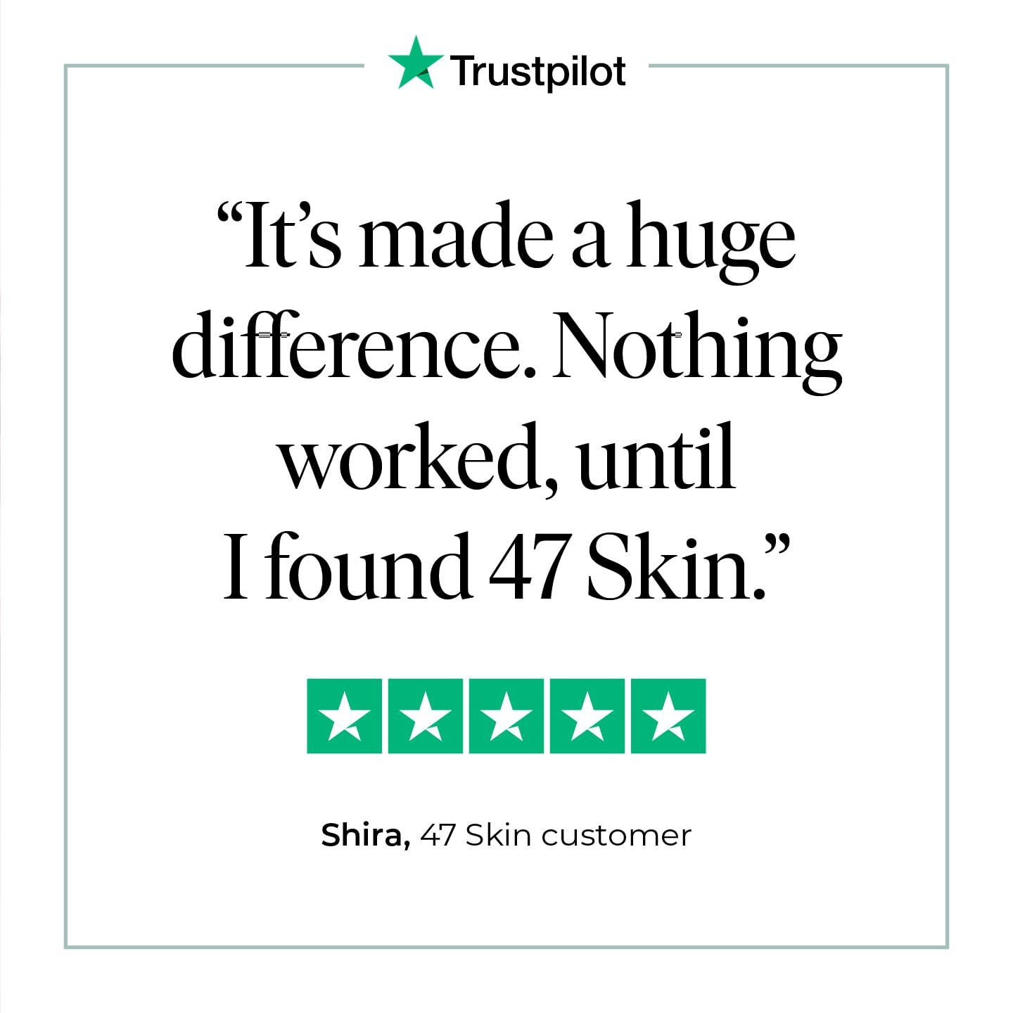 47 Skin 47 Skin Hydrating Face Serum for Clearing Acne & Scars, Anti-Blemish & Scar Repair Serum Skincare Treatment with Silver Chitoderm - Smooth Skin Moisturiser Facecare Serum for All Skin Types (1.01 oz)