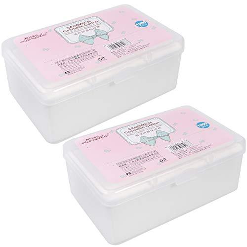 SOLUSTRE 2 Boxes of Non-Woven Cotton Pads Disposable Makeup Remover Cotton Practical Facial Puff