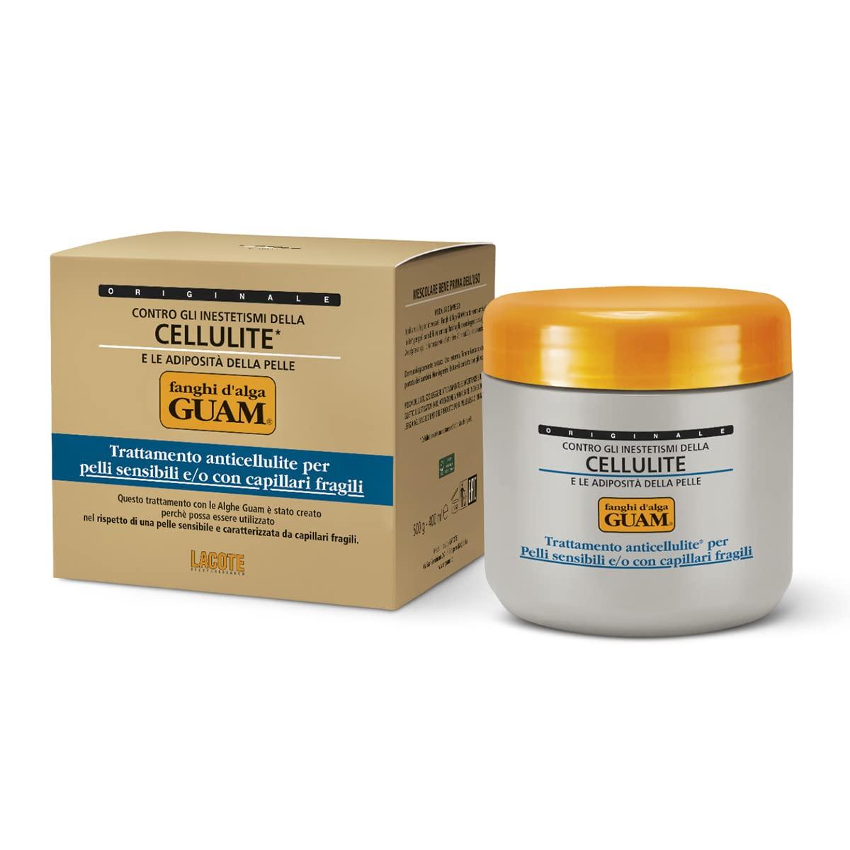 Guam Guam Anticellulite Body Wrap, SENSETIVE SKIN, Gentle Seaweed Body Wraps for Cellulite on Legs, Thighs, Skin Tightening, Professional Cellulite Removal Treatment, 500 gr Beauty