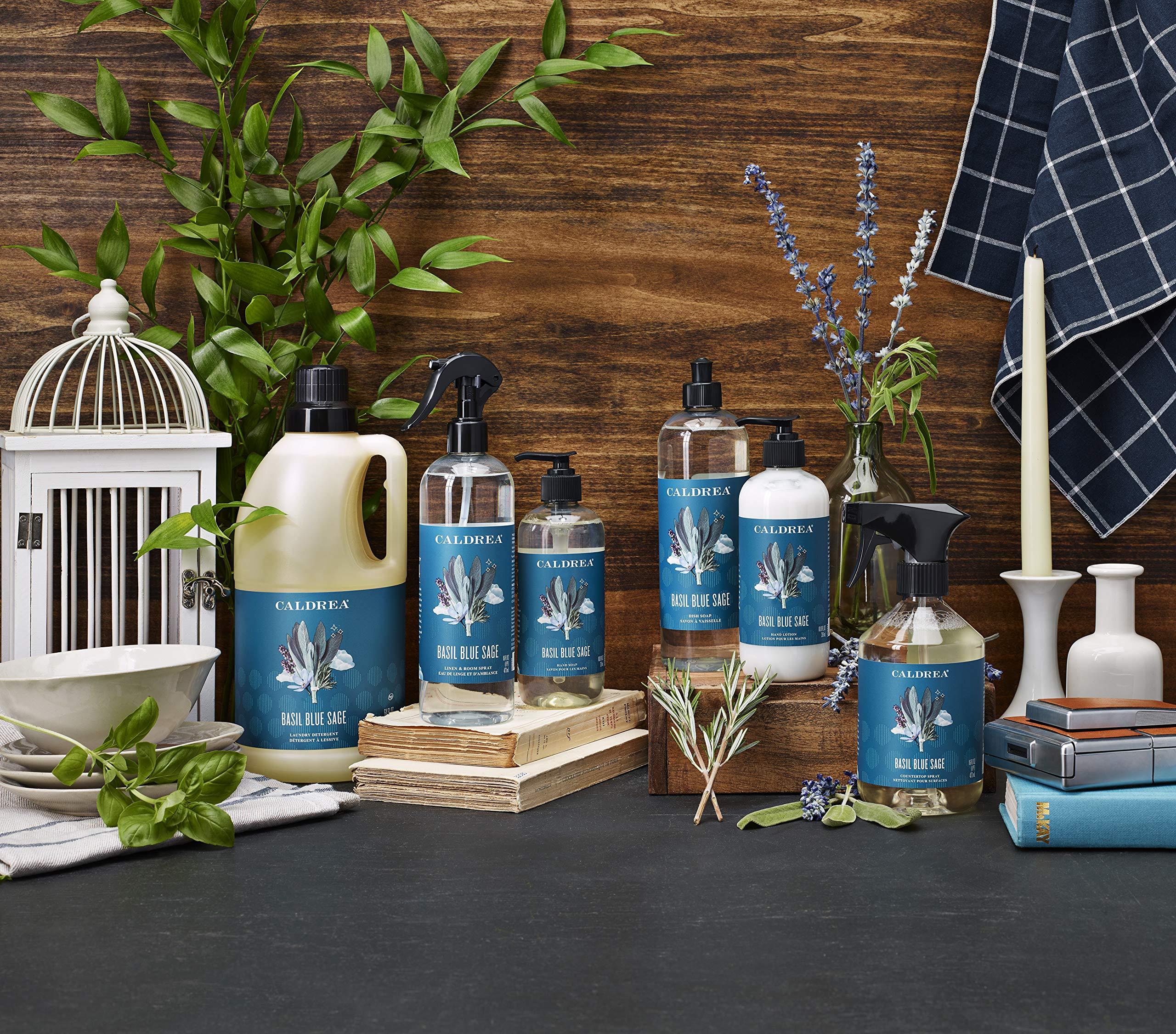 Caldrea Caldrea Hand Lotion, For Dry Hands, Made with Shea Butter, Aloe Vera, and Glycerin and Other Thoughtfully Chosen Ingredients, Basil Blue Sage Scent, 10.8 oz