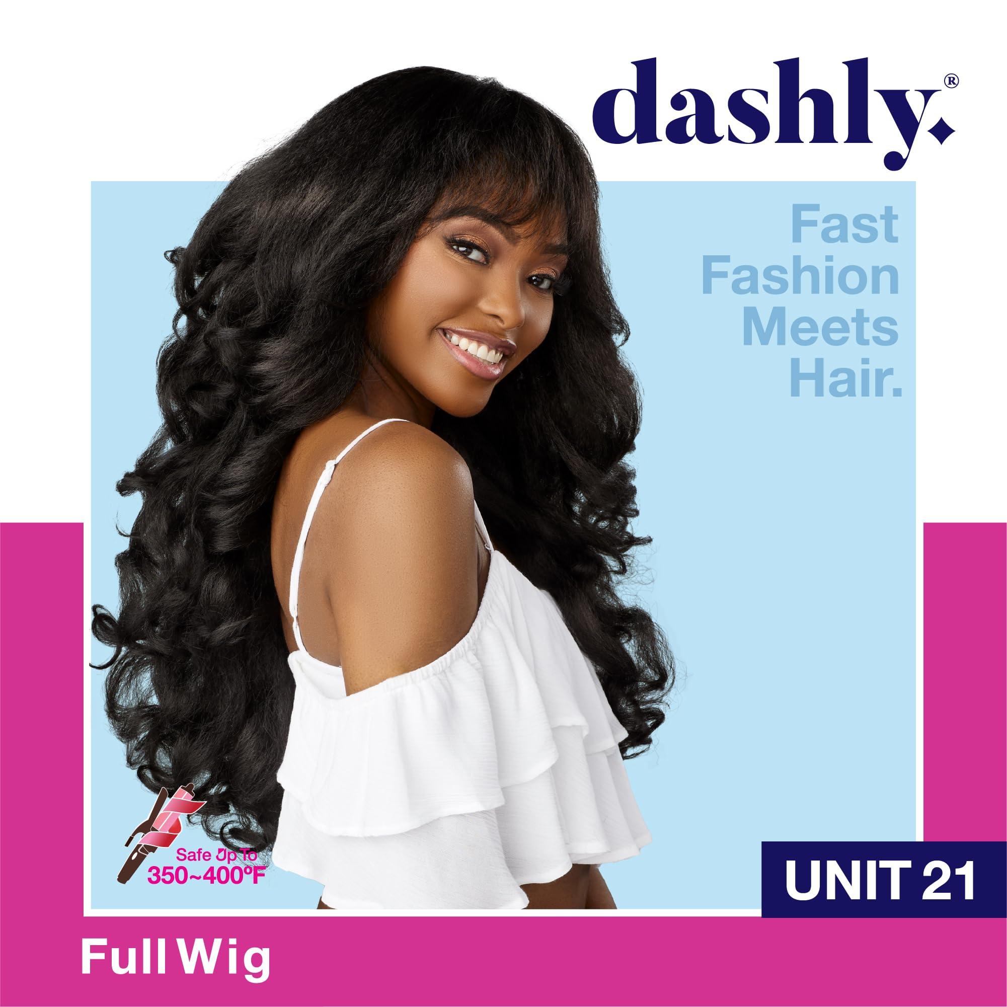 Sensationnel Sensationnel Dashly wig - unit 21 non lace cap ready to wear ear to ear lacepart synthetic (1 JETBLACK)