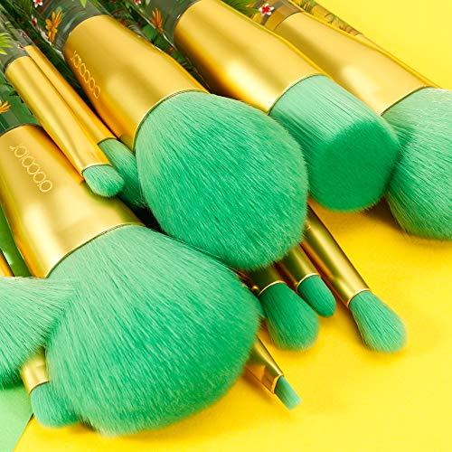 Docolor Docolor Makeup Brushes Professional 14Pcs Tropical Makeup Brush Set Premium Gift Synthetic Kabuki Foundation Blending Contour Face Powder Mineral Eyeshadow Make Up Brush Set