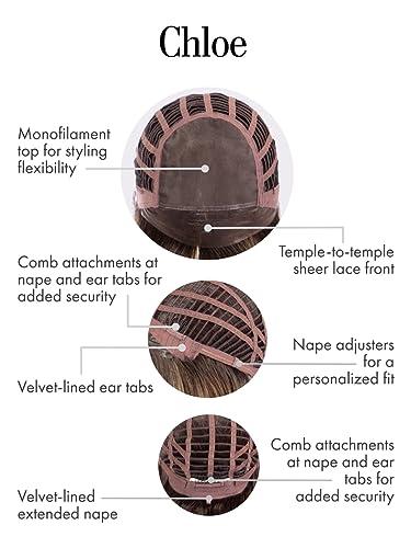 Hairuwear Hairuwear Kim Kimble Chloe Mid-Length Textured Shag Wig, Average Cap, MC30 130SS Cherry Cola