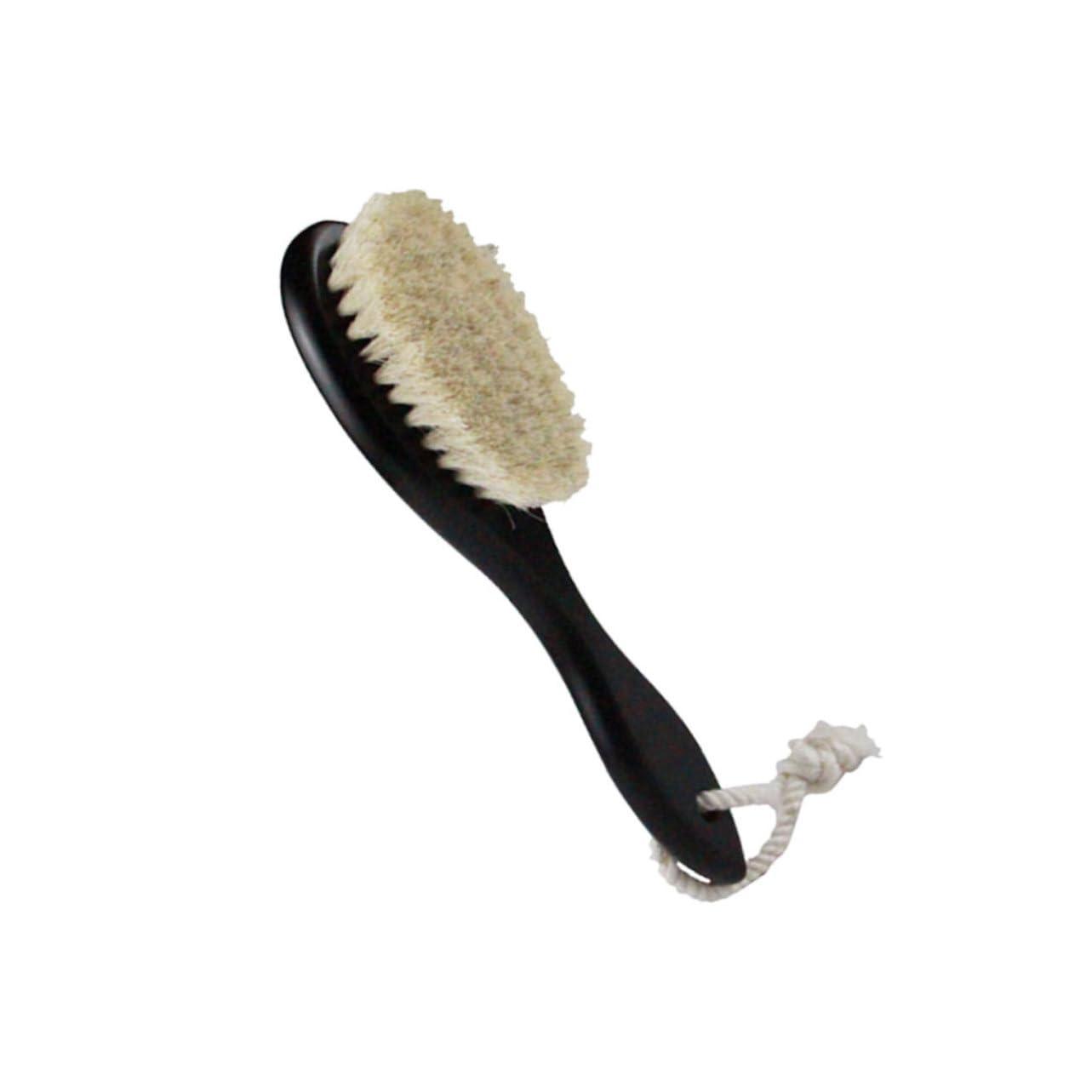 FOMIYES 2pcs Mustache Bush Men Beard Brush Men Face Clean Brush Wool Brush Shaving Brush