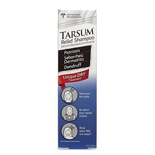 Tarsum Tarsum Extra Strength Psoriasis Shampoo - Coal Tar Shampoo and Conditioner for Scalp Psoriasis, Seborrheic Dermatitis, Severe Dandruff, & Eczema - Exfoliating Relief for Flaky, & Itchy Scalp (4 oz)