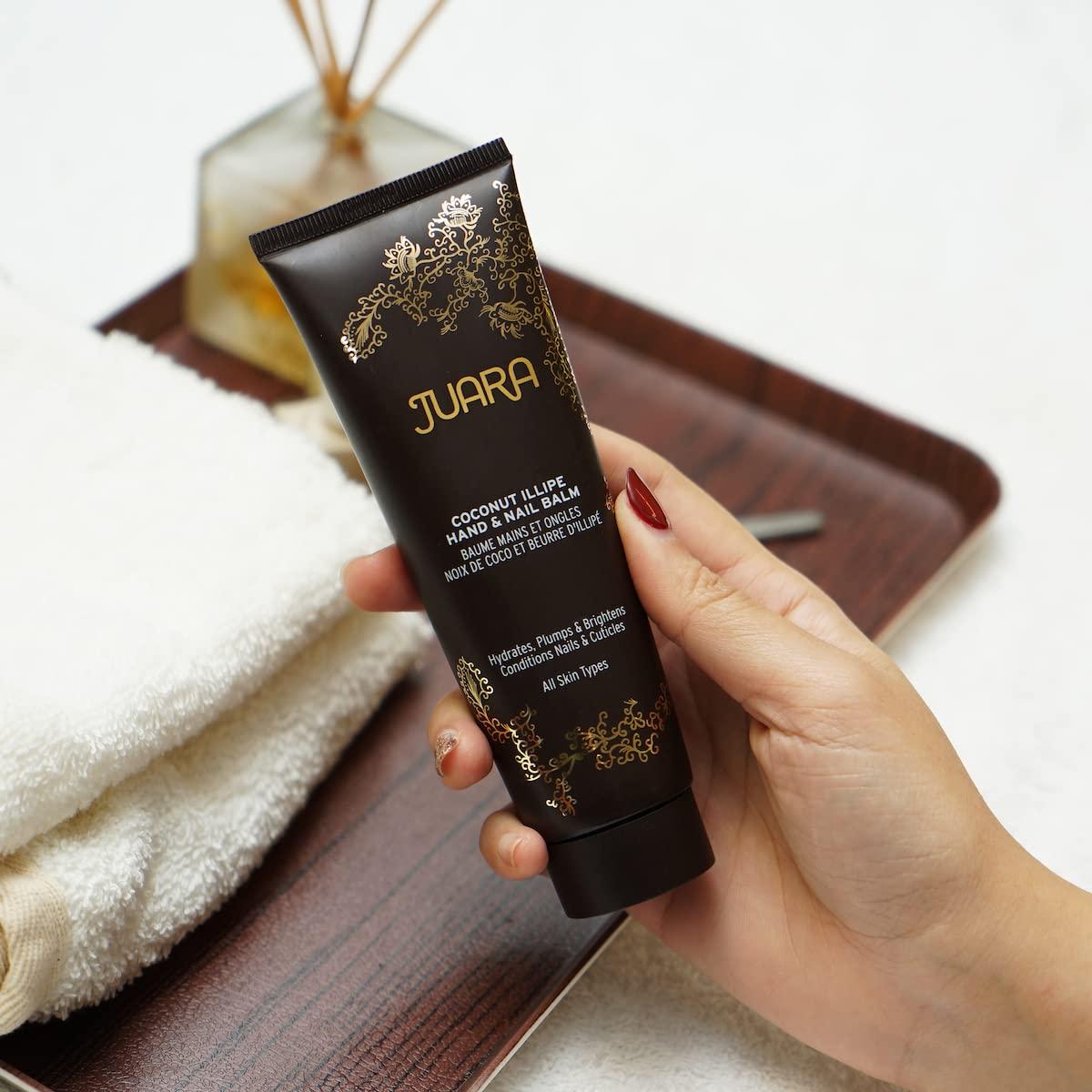 Juara Juara Coconut Oil Hand and Nail Cream Coconut Illipe Hand & Nail Balm  Anti-Aging Hand, Cuticle, and Nail Balm for All Skin Types  100% Paraben-Free, Cruelty-Free