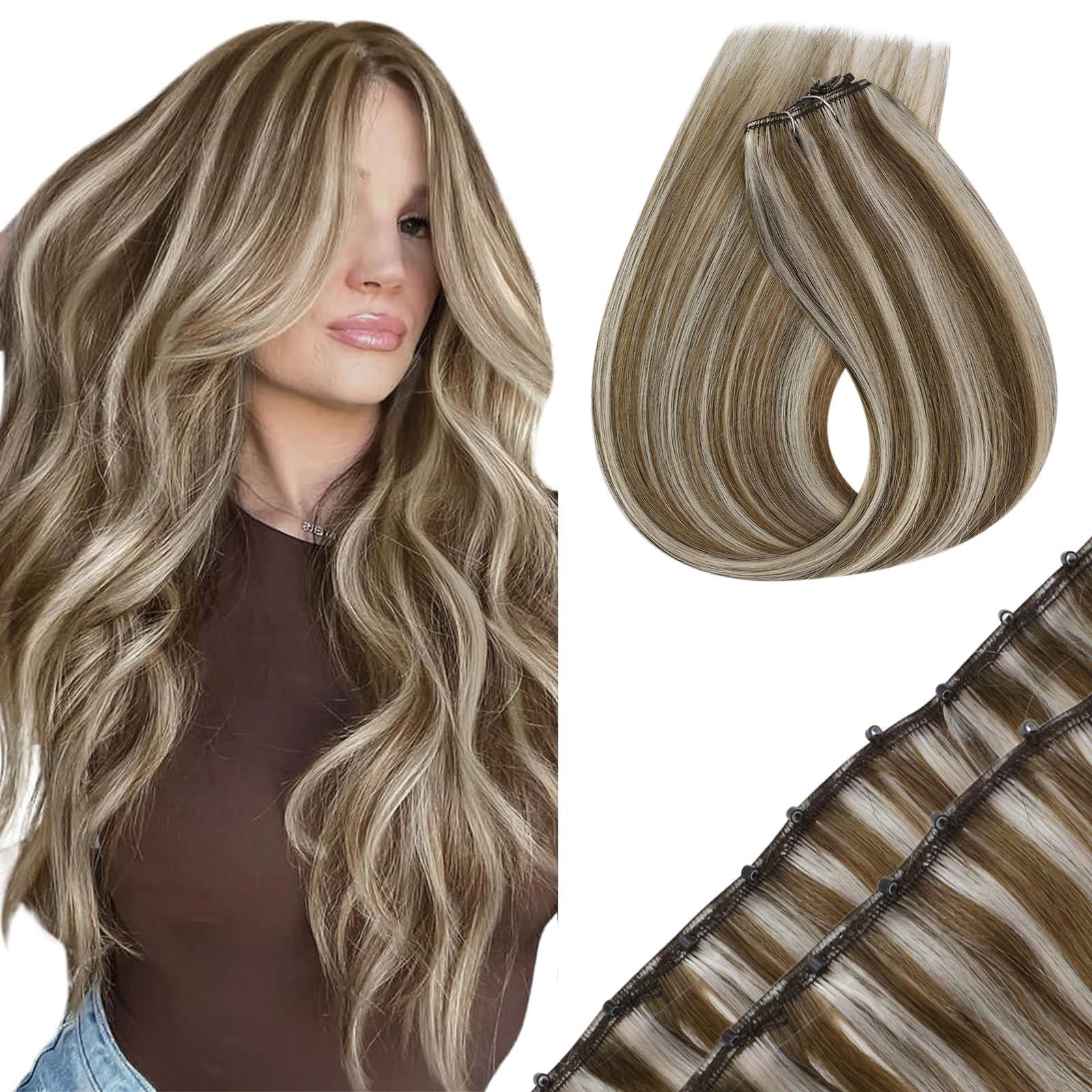 Sunny Hair Sunny Hair Beaded Weft Hair Extensions Human Hair #p8a60-16 Bundle with #2-22inch Popular Products Chosen by More People