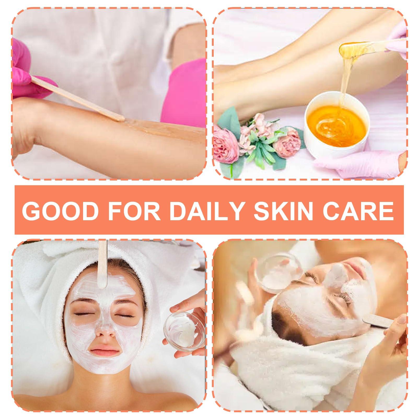 Aucpod 750Pcs Wooden Wax Sticks Eyebrow Lip Nose Waxing Sticks Small Wax Applicator Sticks Spatulas Applicator for Hair Removal and Smooth Skin Spa and Home Usage (750PCS)