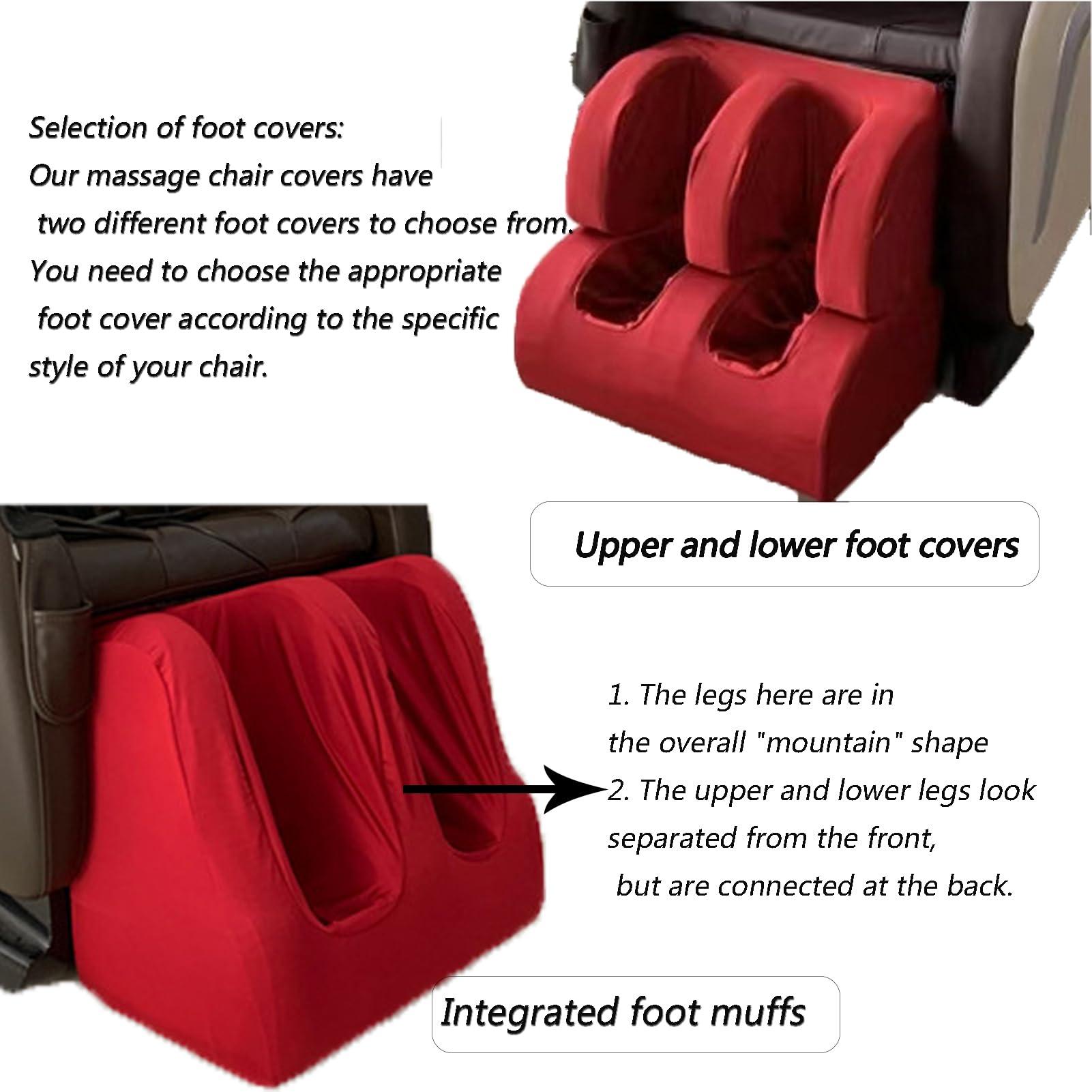 CEUGS Thick Massage Chair Cover, Massage Chair Dust Cover, Full Body Massage Chair Zero Gravity Chair Cover Cover,D,Package 4