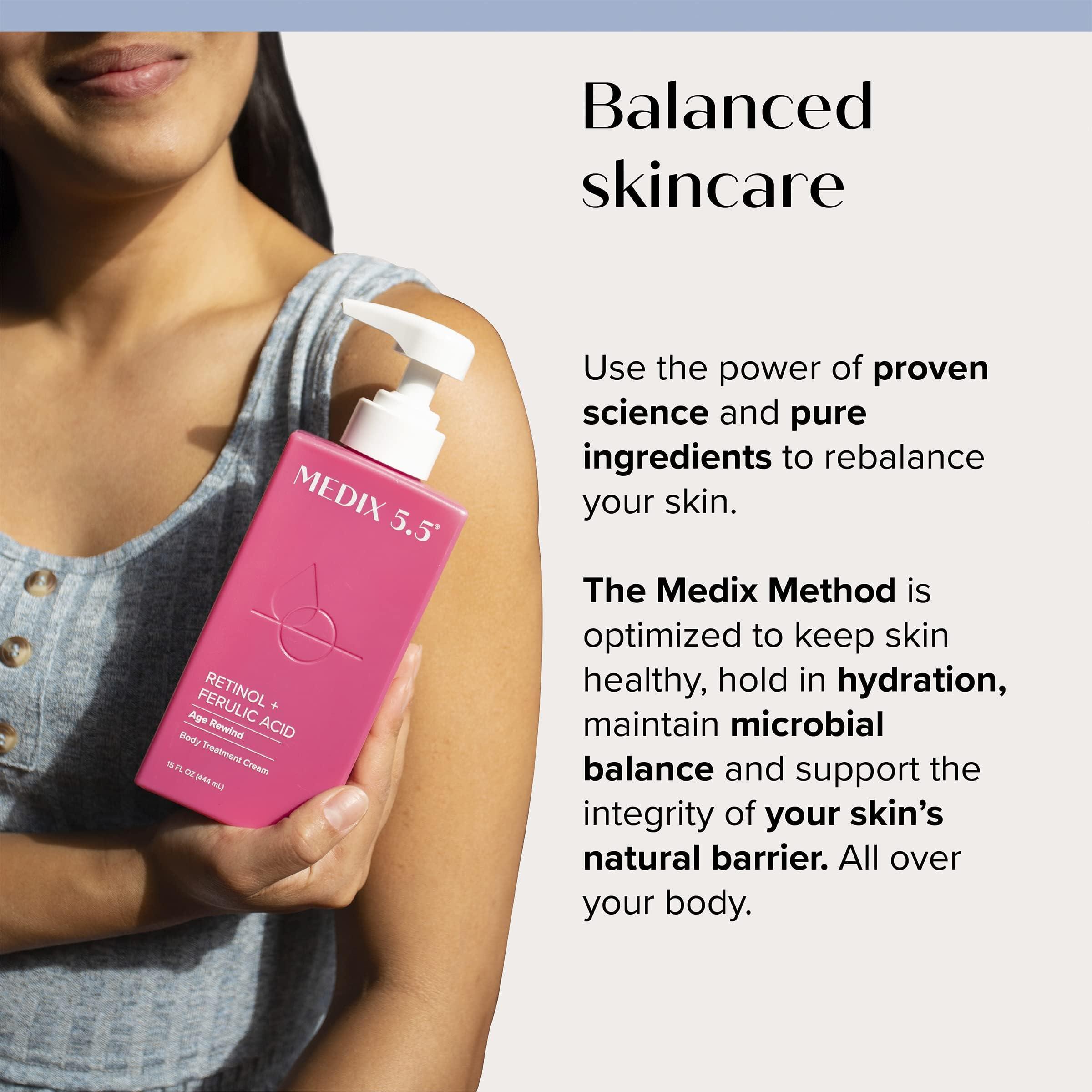 Medix 5.5 Medix 5.5 Retinol Body Cream + Vitamin C Lotion Anti Aging Wrinkles,Sagging Skin,Crepey Skin,Vitamin C Cream Brightens & Hydrates Dry Skin,Bundle(Body Butter),2 items,1.8 pounds