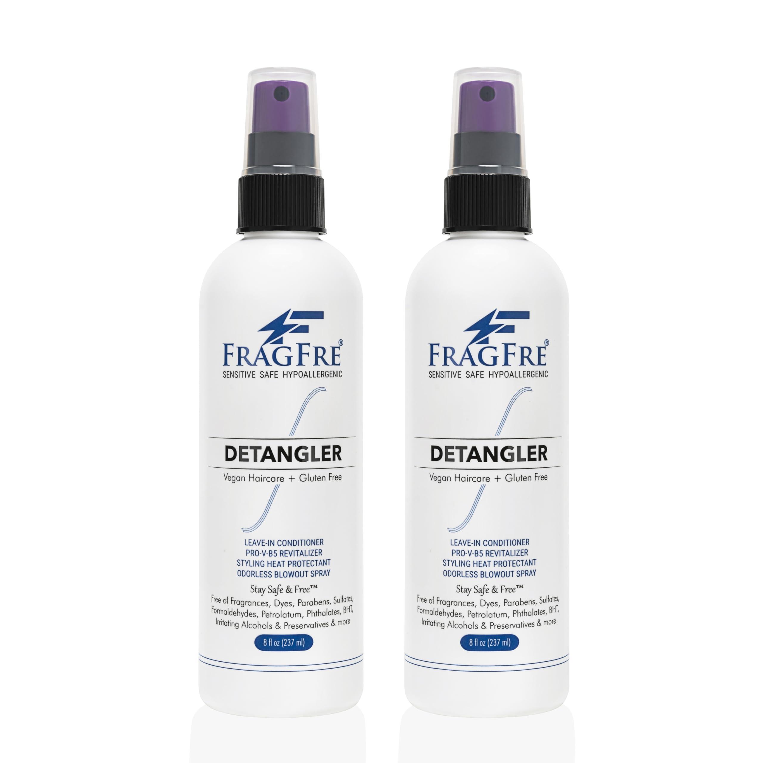 FRAGFRE FRAGFRE Hair Detangler Spray, 8 oz - Leave in Conditioner for Sensitive Skin and Scalp - Styling Heat Protectant Spray - Gluten Free Vegan Cruelty Free