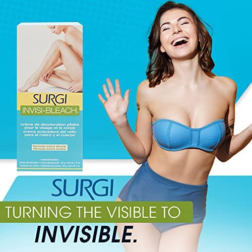 Surgi Invisi-bleach Surgi Wax Face & Body Hair Bleaching Cream, 1.5 ounces