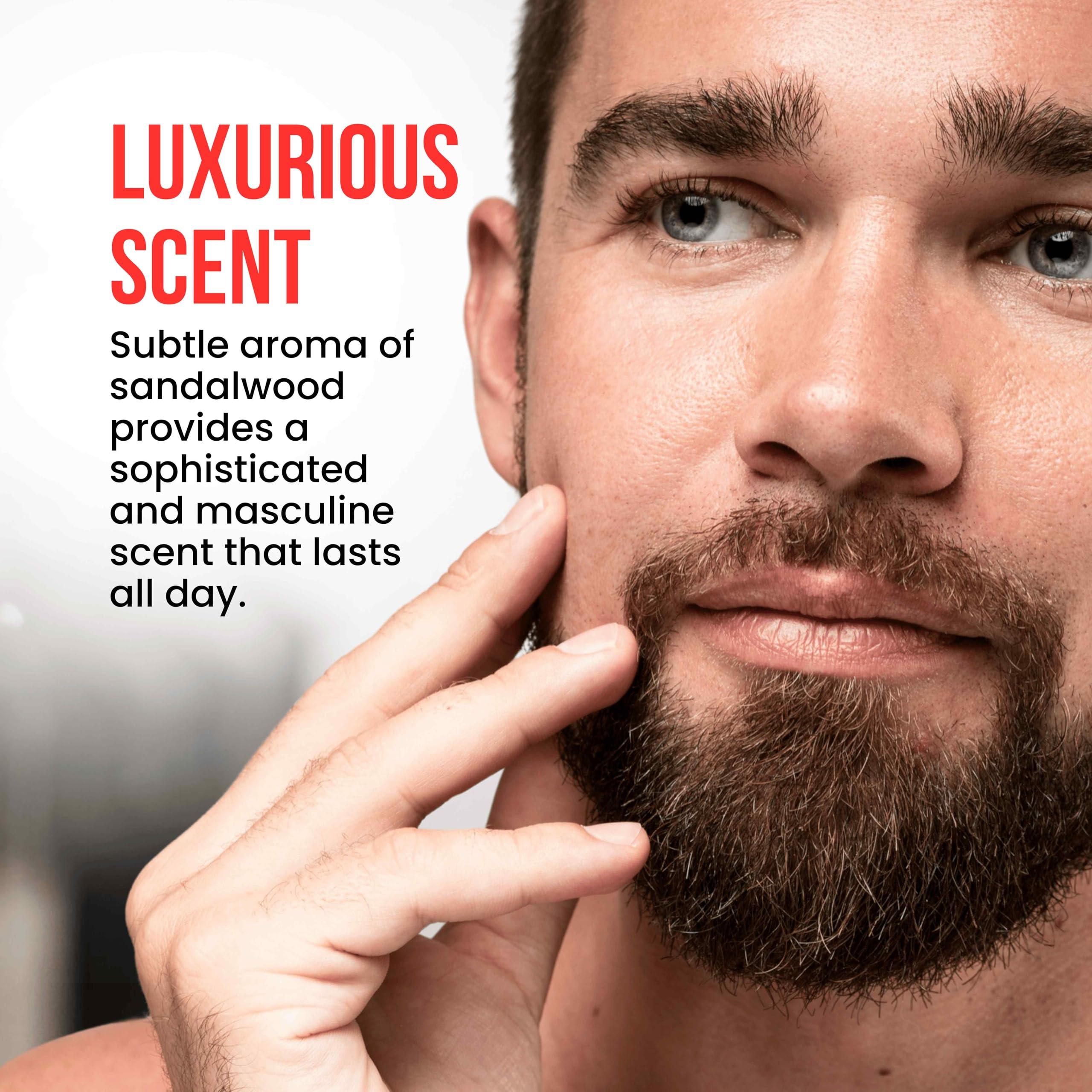 the shave factory the shave factory Beard&Mustache Care Oil with Sandalwood - Product For Professional Barbers and Traditional Shaving & Grooming Enthusiasts (30 ml(1 fl. oz))