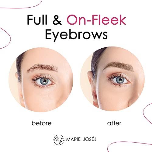 Marie-José Marie-José & Co Henna Brow Tinting Kit Blonde Dye, Eyebrow Spot Coloring, Long-Lasting Eyebrow Powder, Water & Smudge Proof, 5 Sachets, Good for 50 Applications