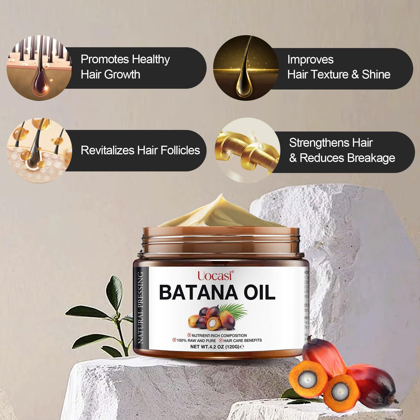 A r b c r n Raw Batana Oil for Hair Growth (4.2 OZ), 100% Pure Natural Unrefined - Prevent Hair Loss and Promotes thickness for Women & Men