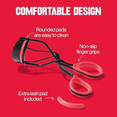 REVLON Revlon Extra Curl Lash Curler, Gives an All Day Dramatic Curl, with Finger Grips for a Non Slip Grip, Easy to Use, 1 Count (Pack of 2)