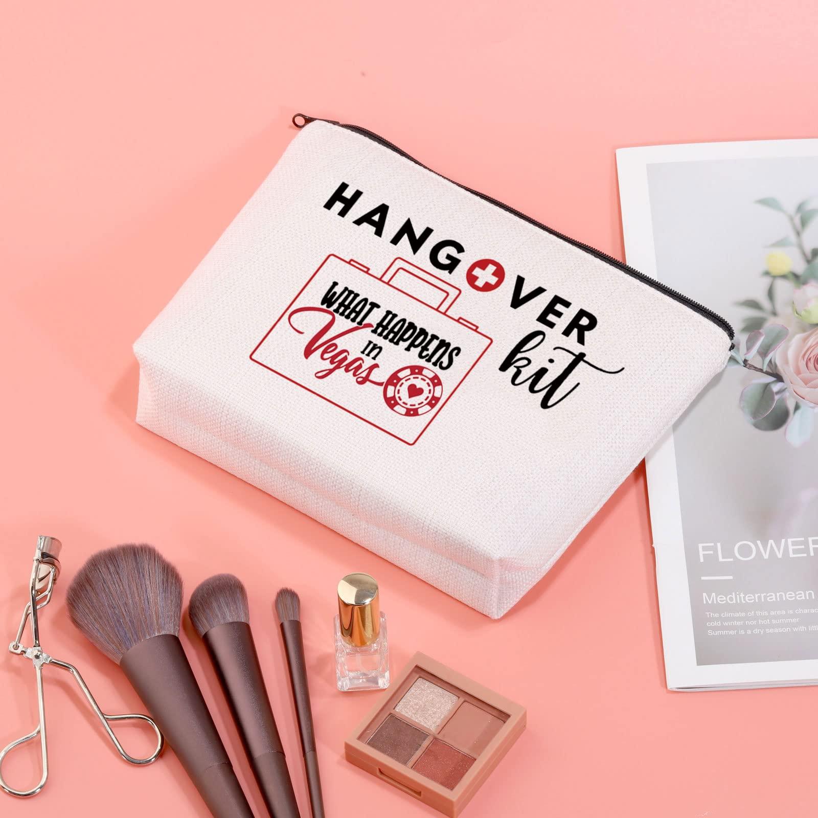 JXGZSO JXGZSO Las Vegas Zipper Hangover Bags Bachelorette Birthday Party Gift Vegas Birthday Travel Toiletry Bag (HANGOVER IN Vegas B)