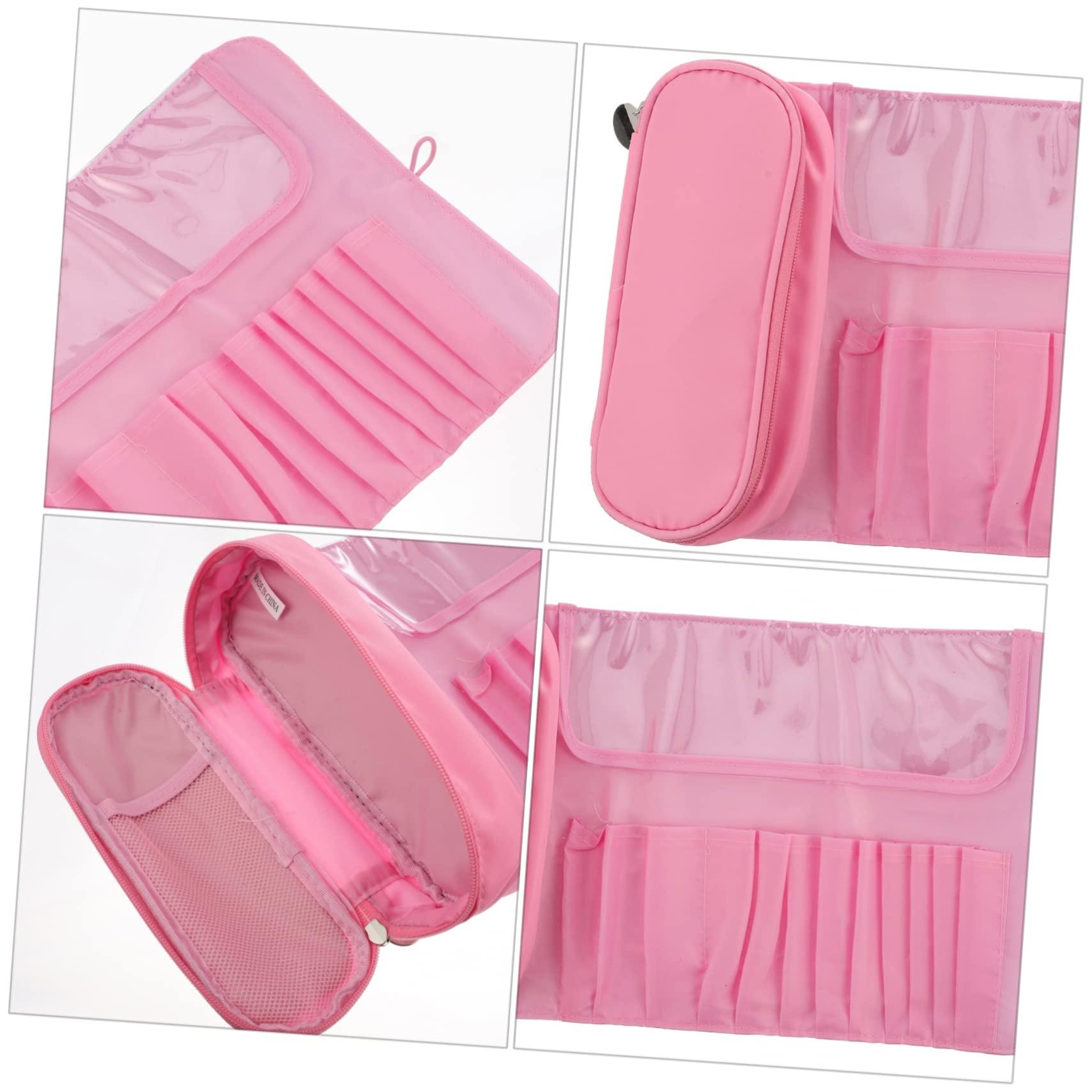 NOLITOY NOLITOY 2pcs Makeup Brush Pouch Cosmetic Storage Case Big Makeup Bag Organizer Case Brush Rolling Bag