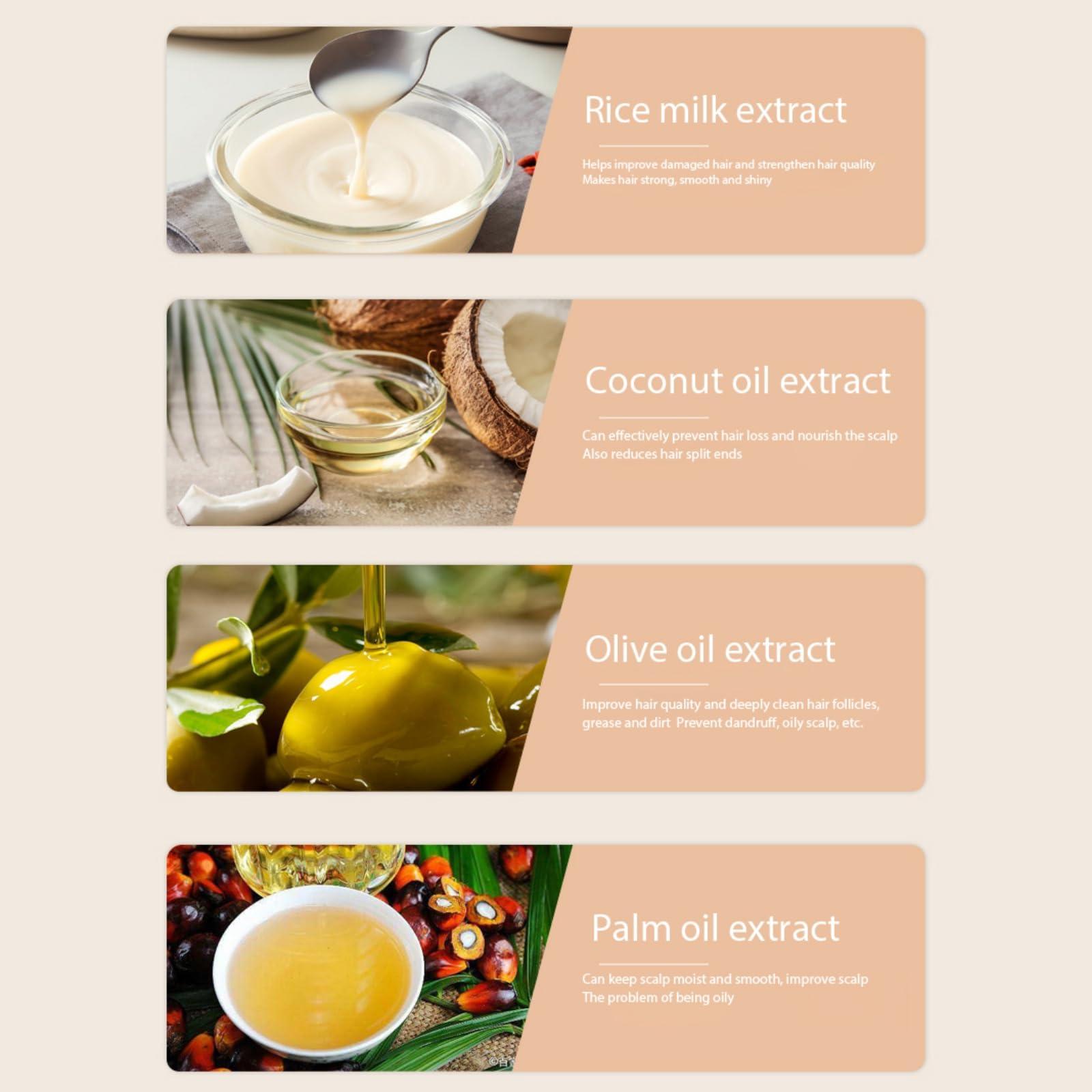 Hotiary Hotiary Ginger Hair Regrowth Shampoo Bar and Conditioner Set, Natural Organic Ginger Shampoo Soap Bar for Hair Growth Anti Hair Loss, PH Balance, 0 Silicone Oil