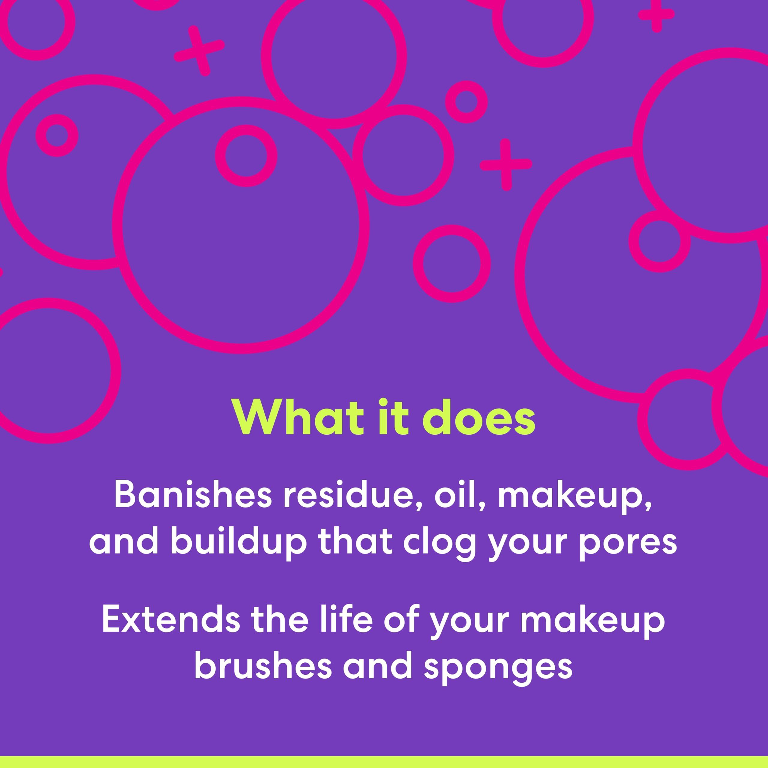 beautyblender Beautyblender | Blendercleanser Solid Lavender Makeup Sponge & Brush Cleanser + Silicone Scrub Mat, Cleansing Tool & Scented Makeup Sponge Cleaner, Vegan, Cruelty Free, Made in the USA, 1 oz