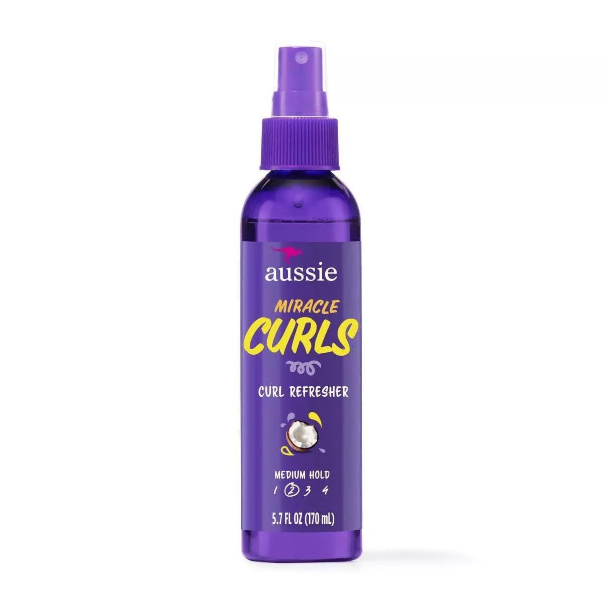 Aussie Aussie Miracle Curls 2nd day Curl Activator Coconut & Jojoba Oil 8.5 fl oz (Pack of 2)
