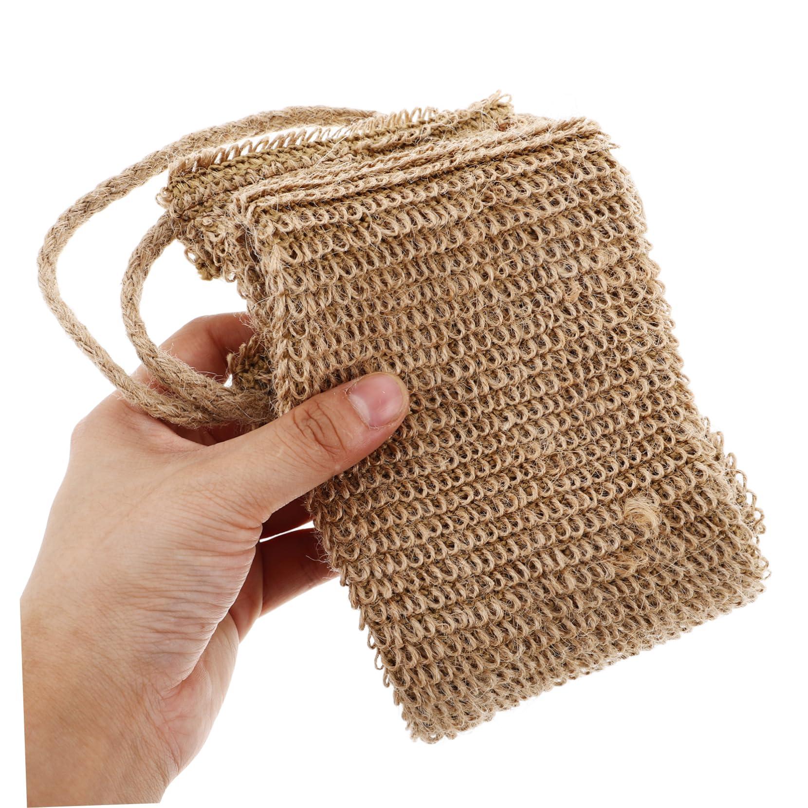 minkissy minkissy Deep Cleaning Back Scrubber Body Exfoliator for Women Men Couples Natural Jute Body Scrubber for Shower Bath