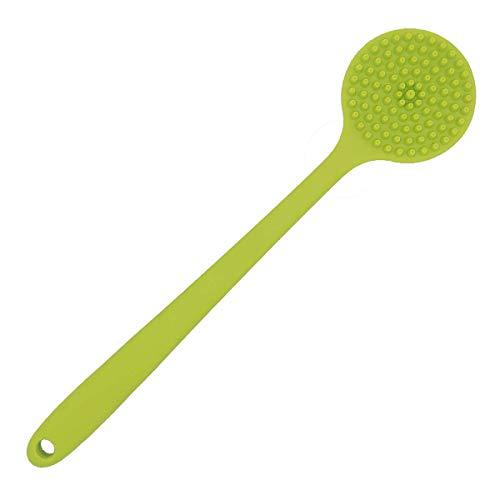 DNC DNC Silicone Back Scrubber Soft Bath Body Brush for Shower with Long Handle (Green)