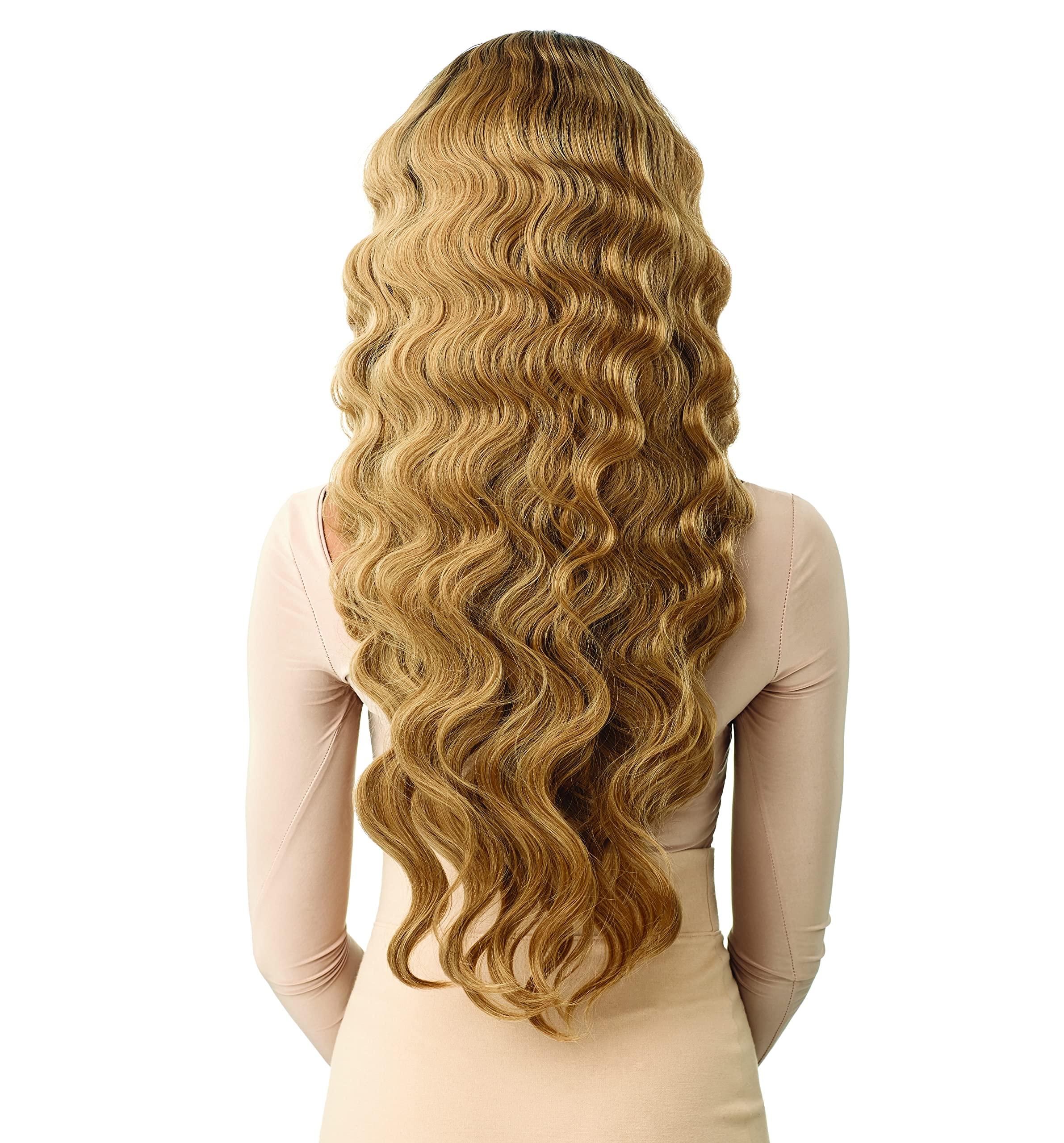 quick weave Outre Quick Weave Crimp Wave New Half Wig Cap Lays Flat TAURISA (DRCPOR)
