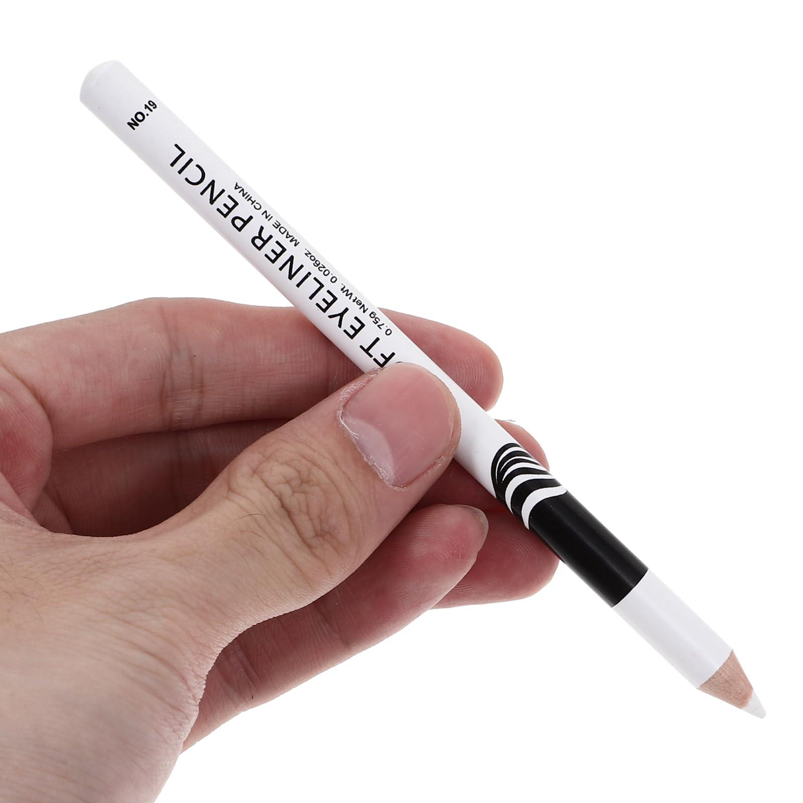 MAGICLULU MAGICLULU 20pcs White Eyeshadow Eyeliner Highlighter Eye Liner Pen White Lying Silkworm Pencil Professional Make up Pencil for Woman Makeup