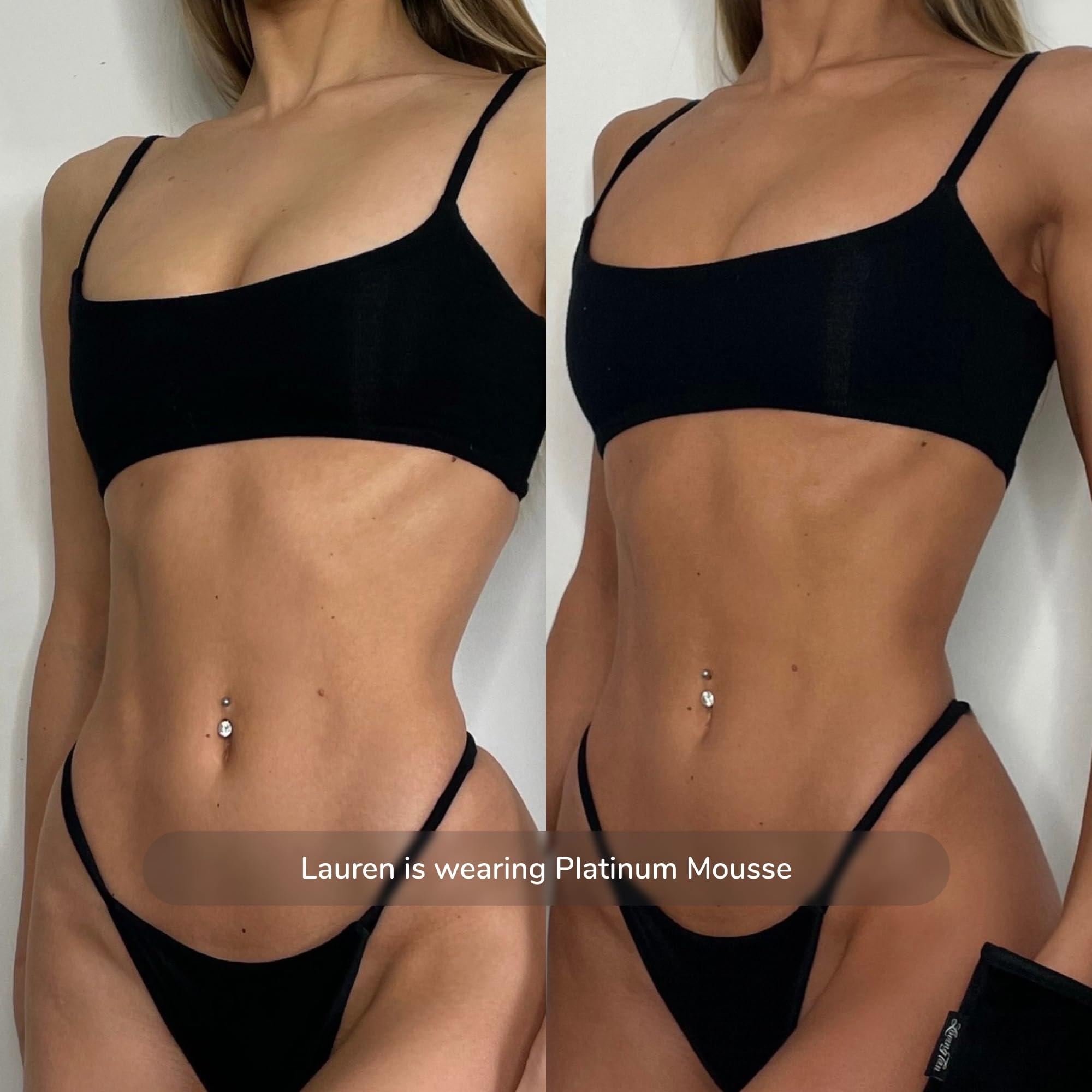 Loving Tan Loving Tan Platinum Mousse, Dark - Streak Free, Natural Looking, Professional Strength Sunless Tanner - 5+ Self Tan Applications per Bottle, Cruelty Free, Naturally Derived DHA - 3.3 Fl Oz