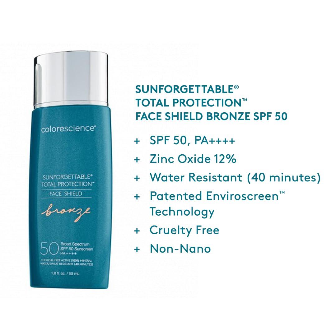 Colorescience Colorescience Sunforgettable Total Protection Face Shield Bronze SPF 50, 1.8 Fl Oz
