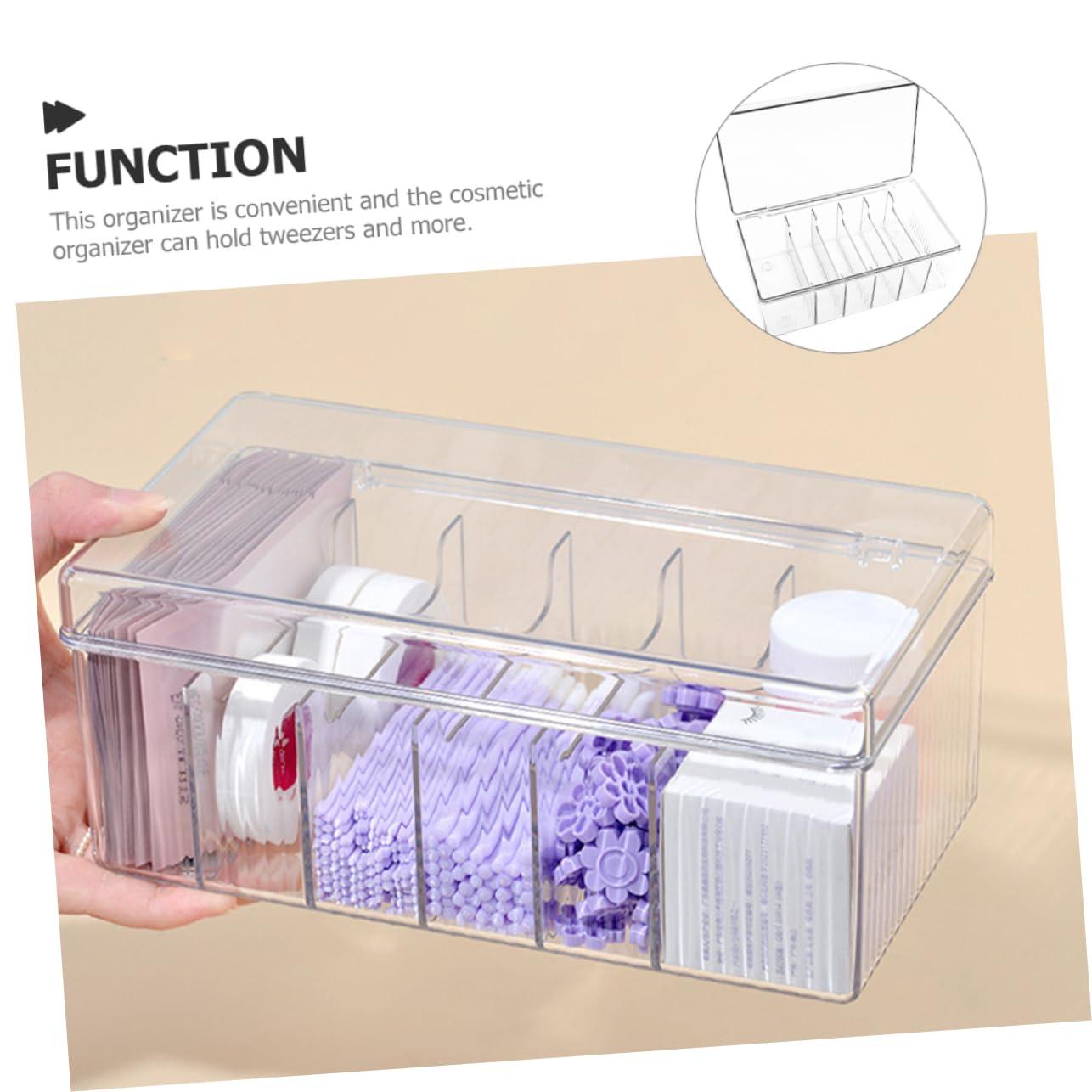SKISUNO SKISUNO Eyelash Extension Tools Storage Holder Eyeshadow Palette Organizer Acrylic Lash Extension Tools Storage Organizer Cosmetics Tools Case