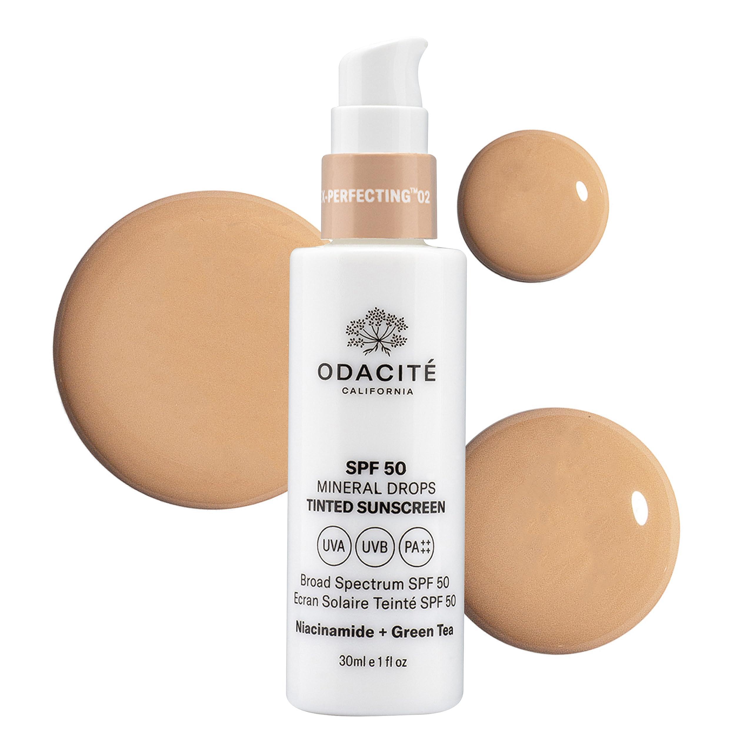 ODACITE SPF 50 Flex-Perfecting Mineral Drops Tinted Sunscreen TWO