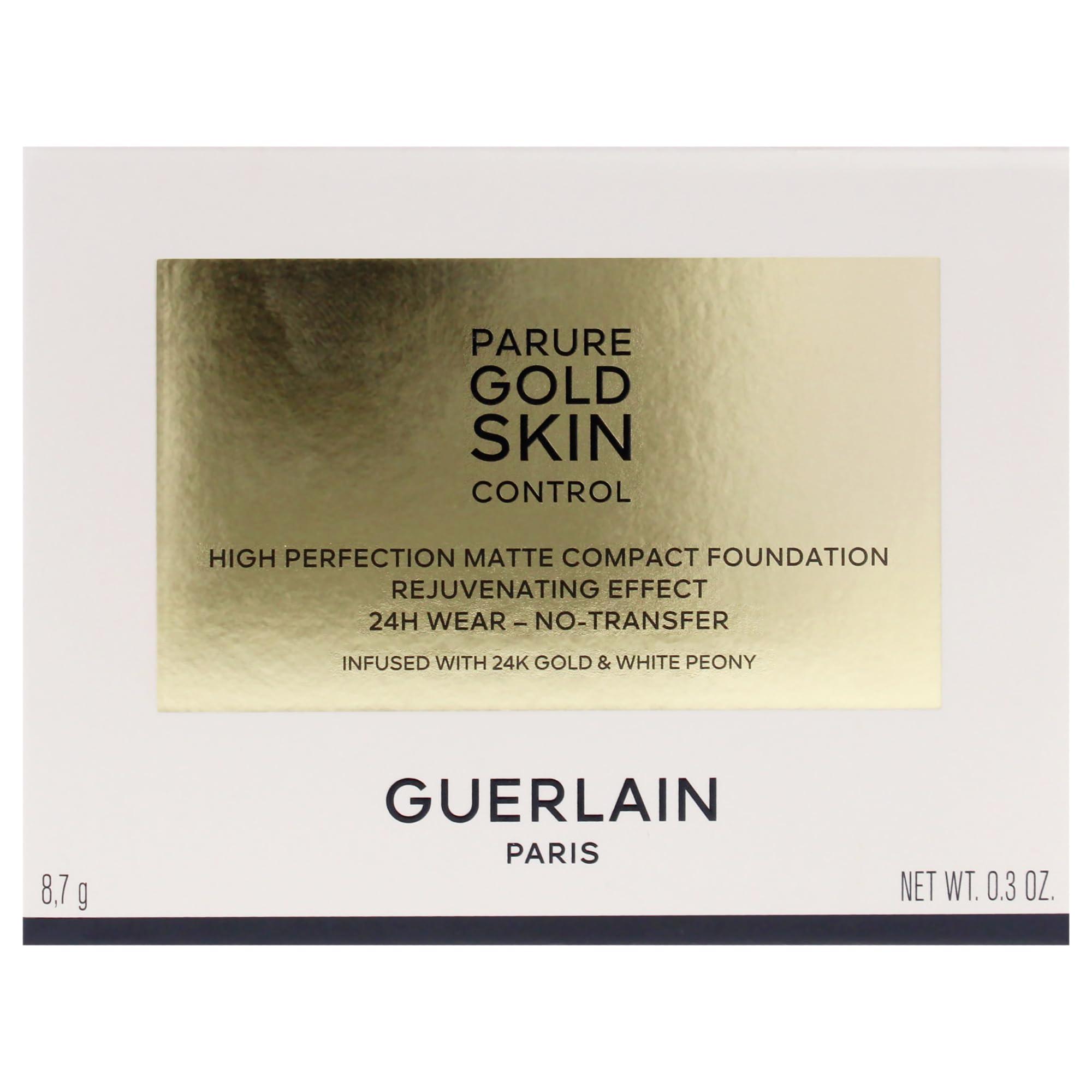 Guerlain Parure Gold Skin Control Matte Compact Foundation - 3N Medium Skin with Neutral Beige Undertones by Guerlain for Women - 0.3 oz Foundation