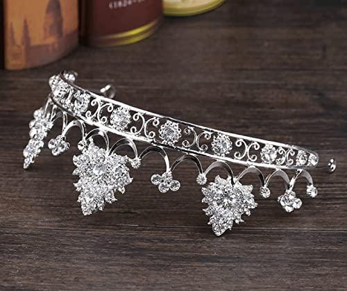 QIYUDS QIYUDS Queen Crown,Rhinestone Wedding Crowns and Tiaras for Women, Costume Party Hair Accessories