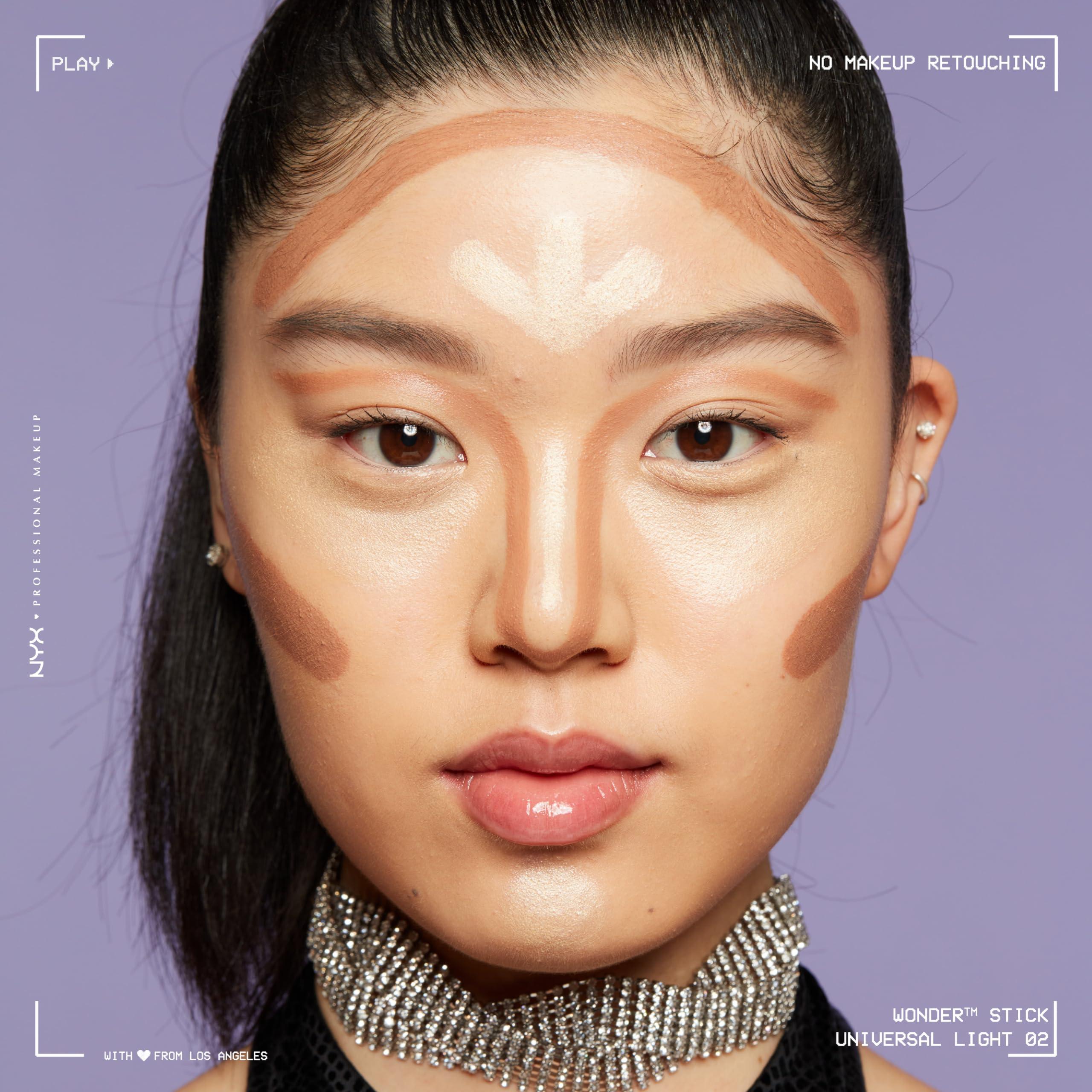 NYX PROFESSIONAL MAKEUP NYX PROFESSIONAL MAKEUP Wonder Stick Face Shaping & Contouring Stick Fair and Universal Light