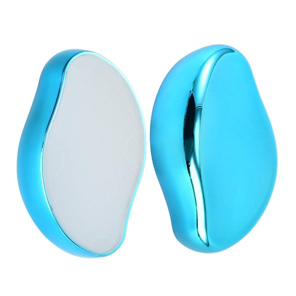 CooBAA Crystal Hair Eraser for Women and Men,Reusable Crystal Hair Remover Device, Magic Painless Exfoliation Hair Removal Tool,Magic Hair Eraser for Back Arms Legs, (Blue)